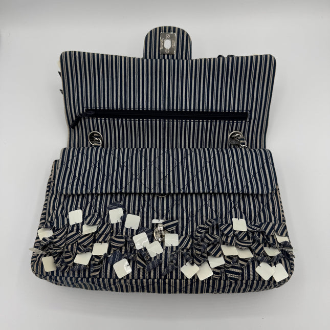 Sac Chanel Timeless Tissu Rayé