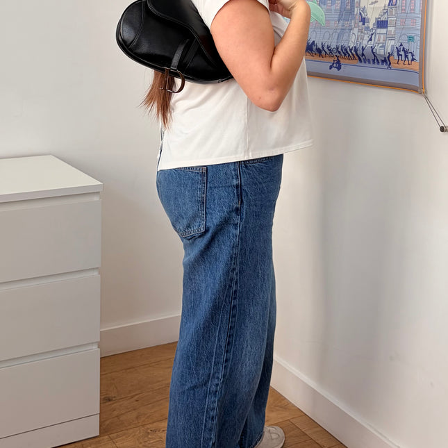 Sac Dior Saddle moyen noir