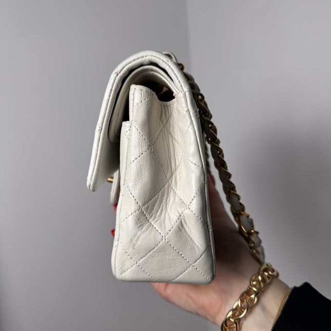 Sac Chanel Timeless Vintage 23cm Blanc