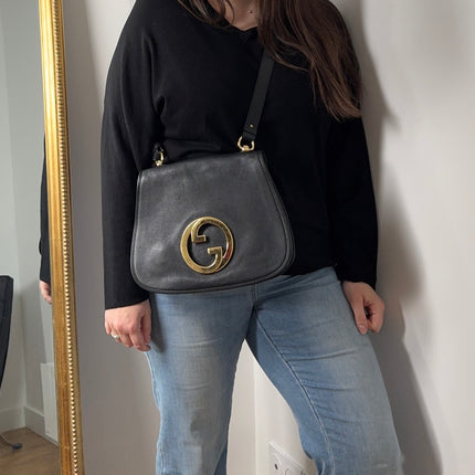 Sac Gucci bandoulière Blondie noir