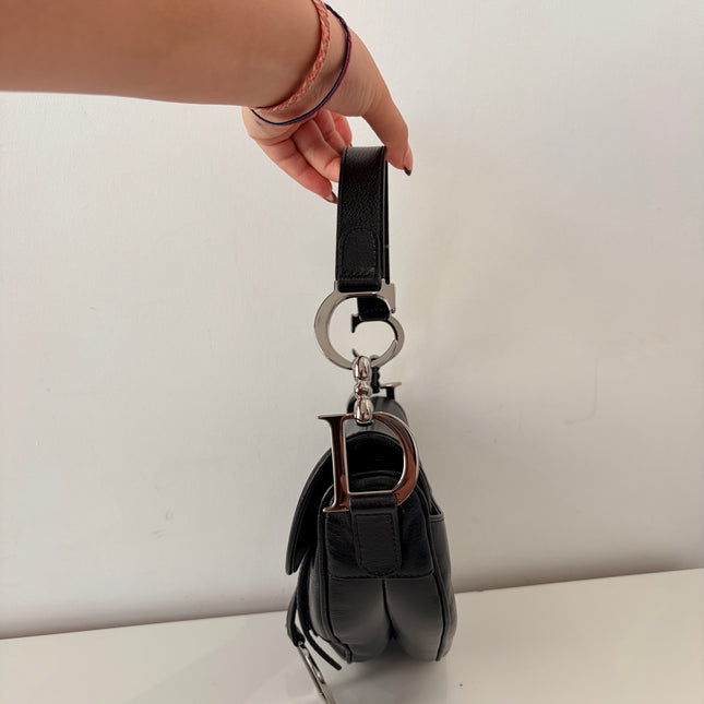 Sac Dior Saddle moyen noir