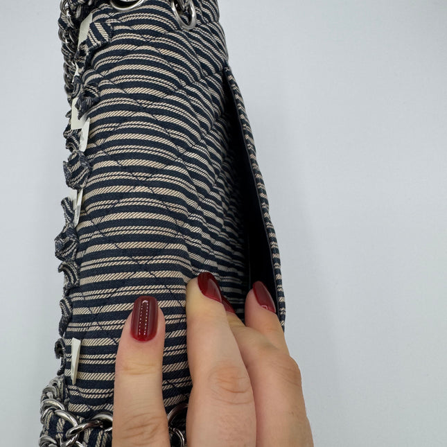 Sac Chanel Timeless Tissu Rayé
