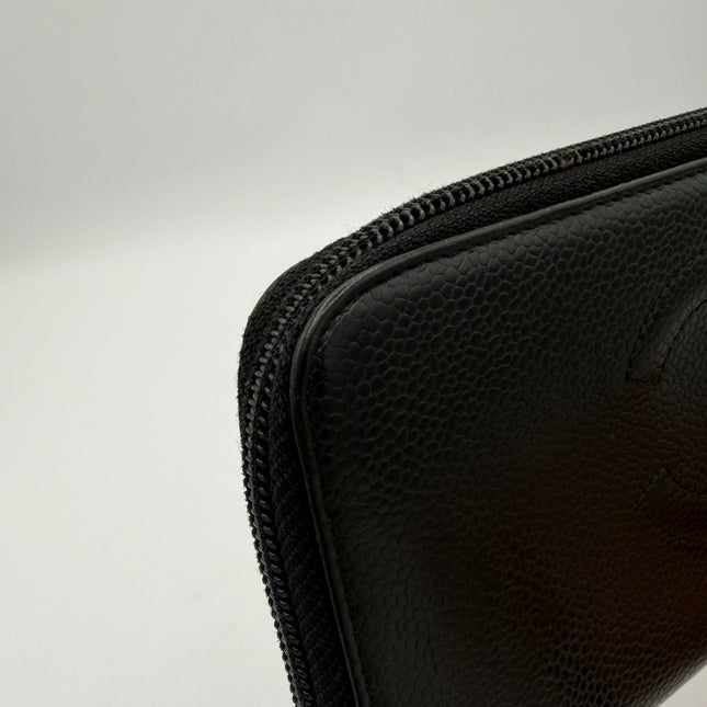 Portefeuille Chanel CC cuir grainé