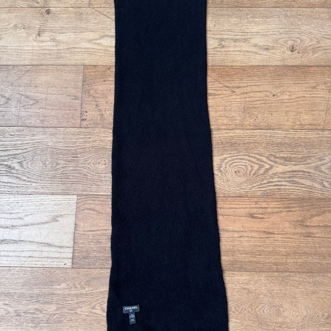 Écharpe Chanel Cachemire Noire