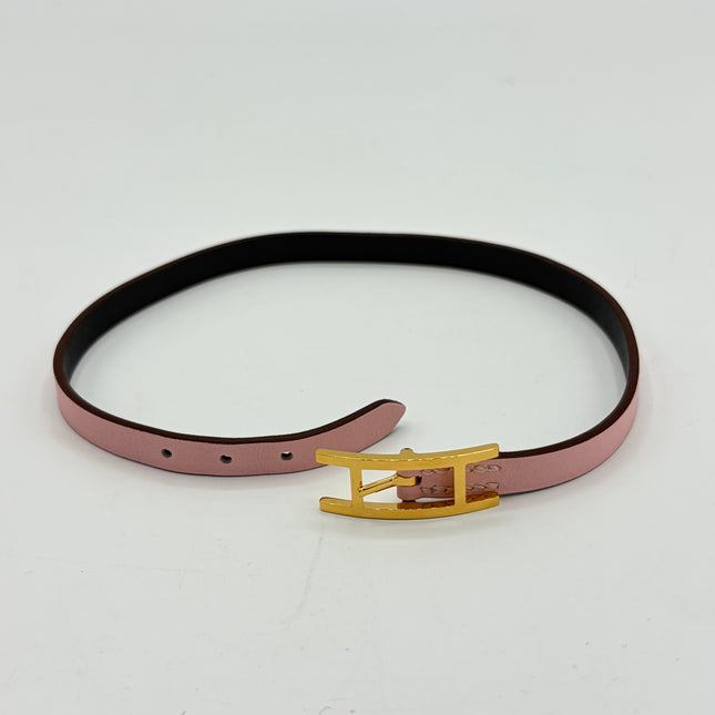 Bracelet Hermès Behapi double tour T1 Rose
