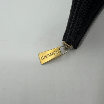 Portefeuille Chanel CC cuir grainé