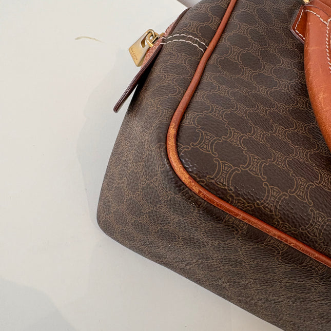 Sac Céline boston toile macadam vintage