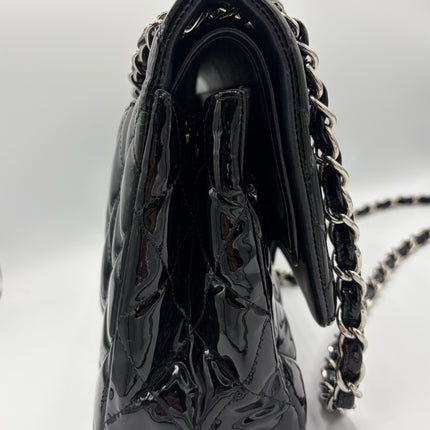 SAC CHANEL GRAND TIMELESS VERNIS NOIR