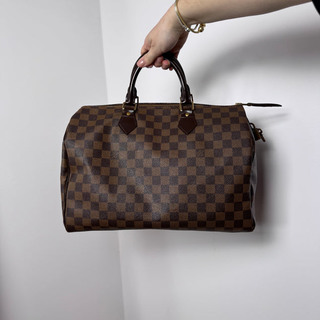 Sac Louis Vuitton Speedy 35 Damier Ébène