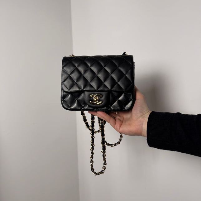 Sac Chanel Mini Square Timeless noir
