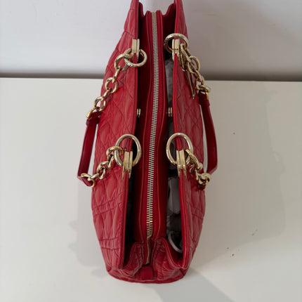 Sac Dior Grand Shopping Rouge