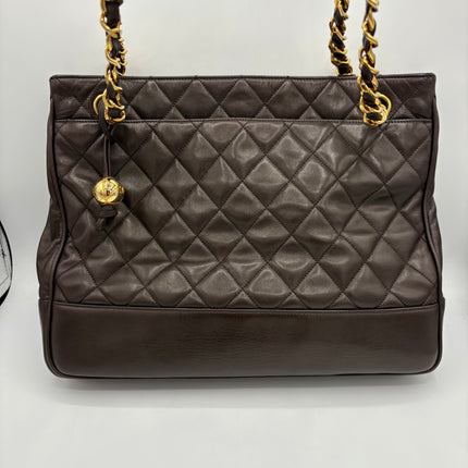 Sac Chanel shopping chocolat