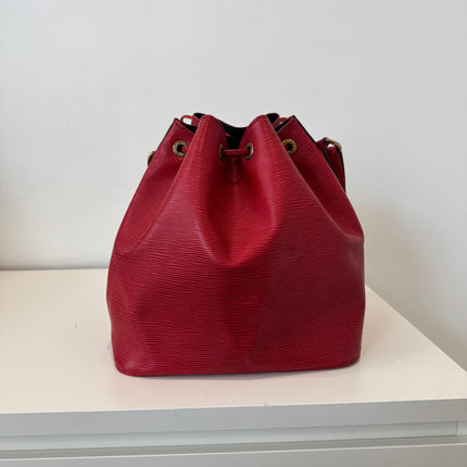Sac Louis Vuitton Noé PM Épi Rouge