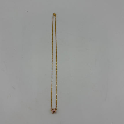 Collier Hermès Mini Pop H Rose dragée