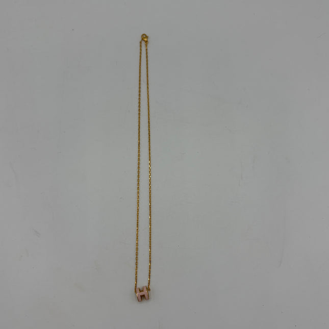 Collier Hermès Mini Pop H Rose dragée