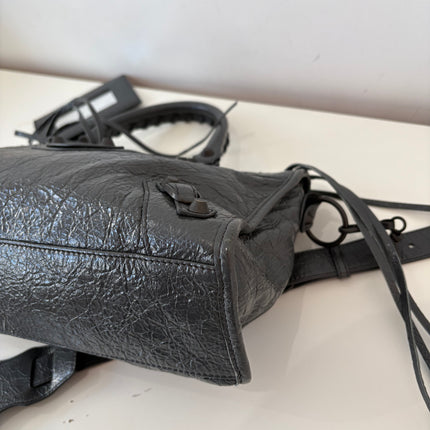 Sac Balenciaga City Small gris foncé