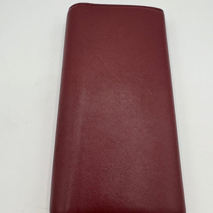 Portefeuille Chanel rouge éteint