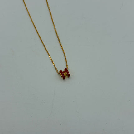 Collier Hermès Mini Pop H Fuchsia