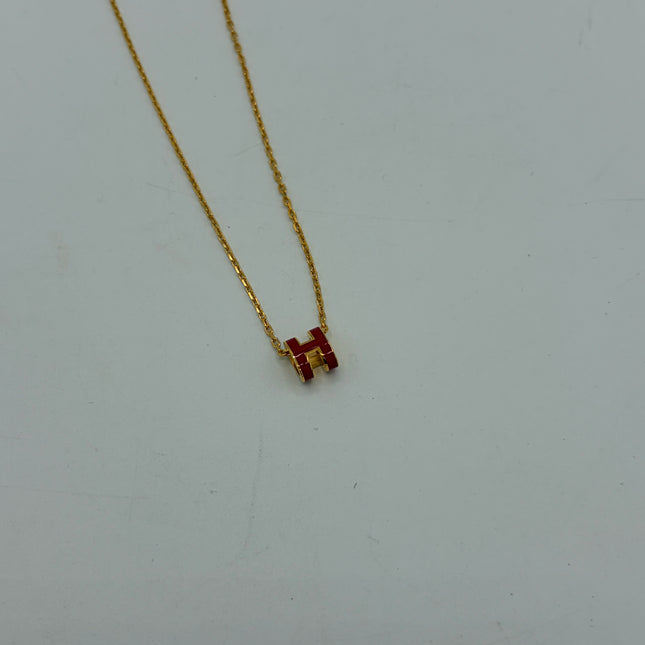 Collier Hermès Mini Pop H Fuchsia