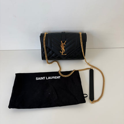 Sac Saint Laurent Enveloppe small Noir