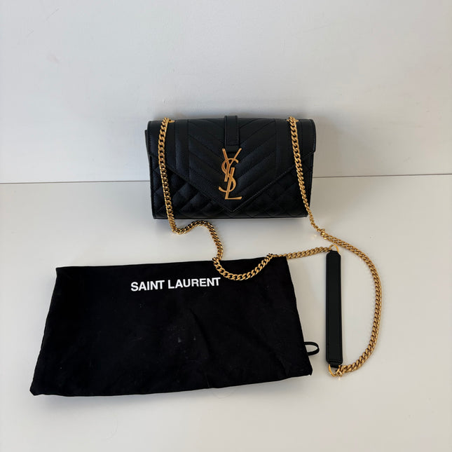 Sac Saint Laurent Enveloppe small Noir