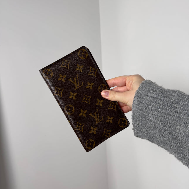 Portefeuille chéquier Louis Vuitton Monogram