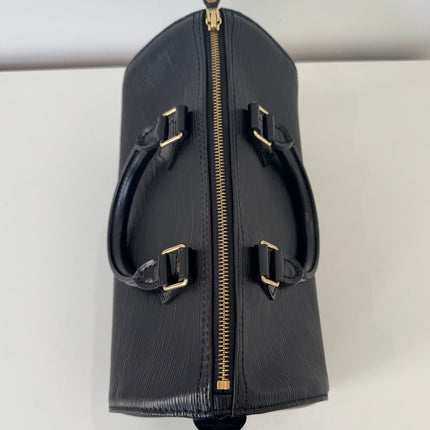 Sac Louis Vuitton Speedy 30 Cuir Épi Noir