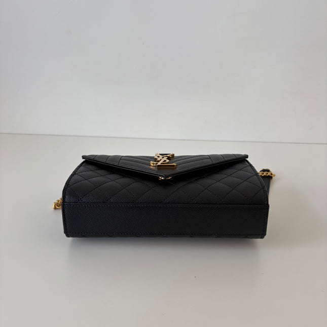 Sac Saint Laurent Enveloppe small Noir