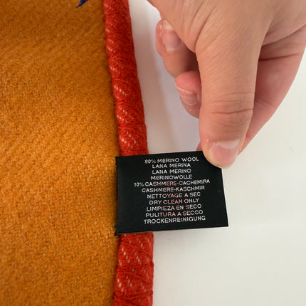 Plaid H Riviera Hermès Terracotta