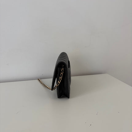 Sac Chanel Wallet on chain cuir caviar Noir