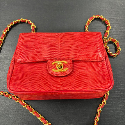 Sac Chanel Mini Square Lézard