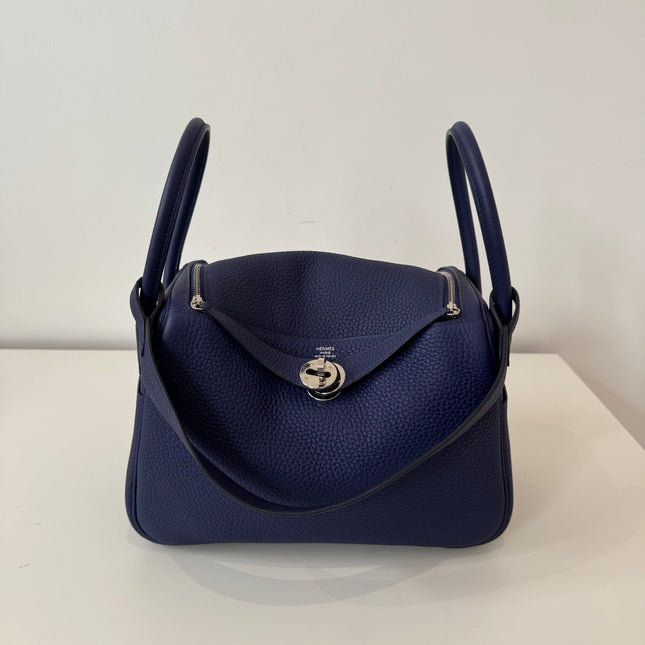 Sac Hermès Lindy 26 marine