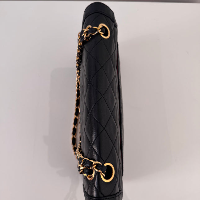 Sac Chanel vintage fermoir bicolore