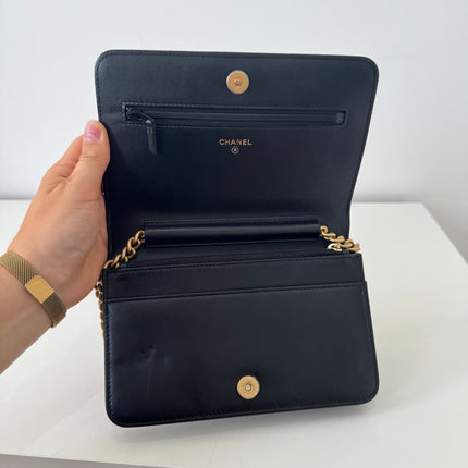 Sac Chanel Wallet on Chain Boy Noir