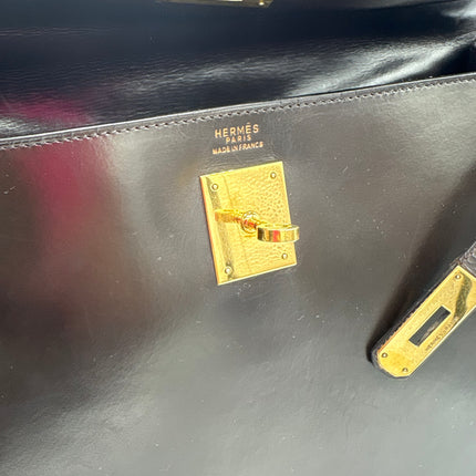 Sac Hermès Kelly 32 vintage marron