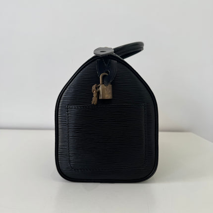 Sac Louis Vuitton Speedy 30 Cuir Épi Noir