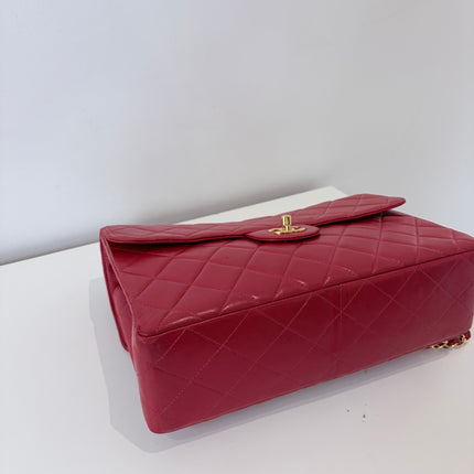 Sac Chanel Maxi timeless Double vintage Rouge