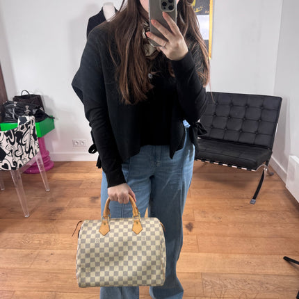 Sac Louis Vuitton Speedy 30 damier azur