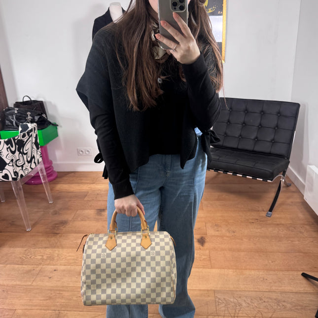 Sac Louis Vuitton Speedy 30 damier azur