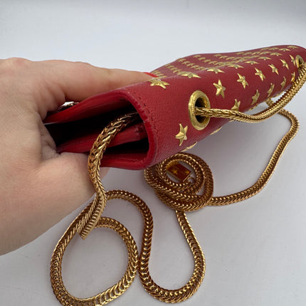 Sac Betty Chain Saint Laurent Rouge Étoiles