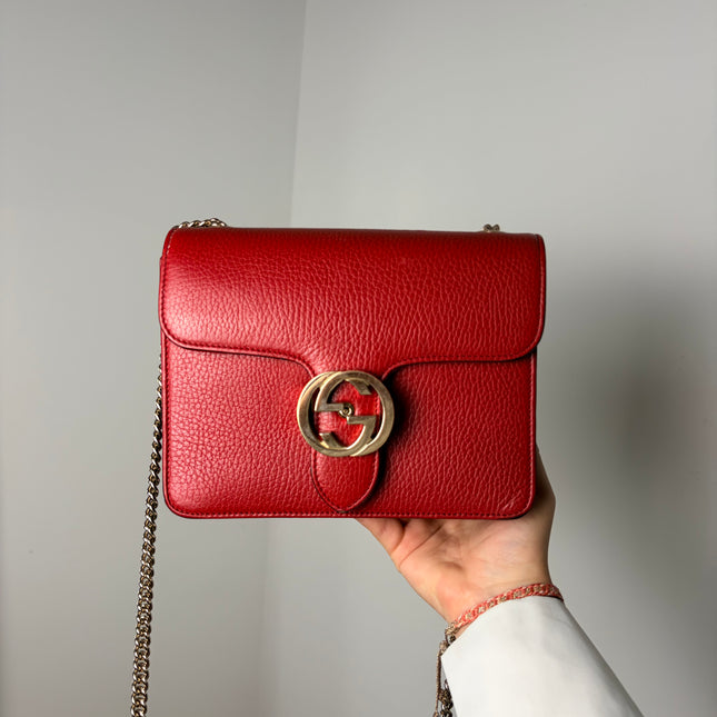 Sac Gucci Interlocking Rouge pm