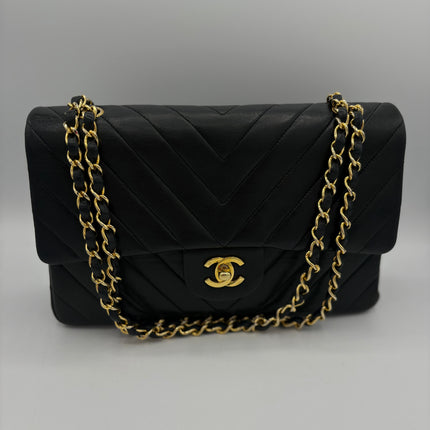 Sac Chanel Timeless chevrons noir
