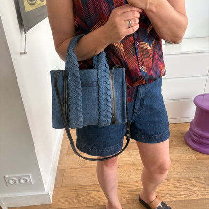 Sac Chloé Woody Bleu jean