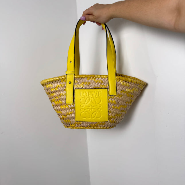 Sac panier Loewe jaune pm