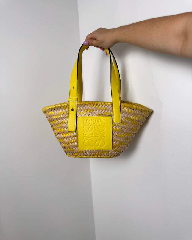 Sac panier Loewe jaune pm