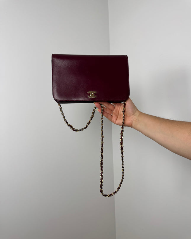 Sac Chanel Bordeaux Bandoulière