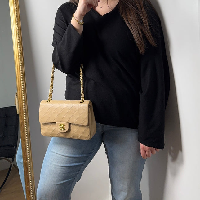 Sac Chanel Timeless 23cm Vintage Beige