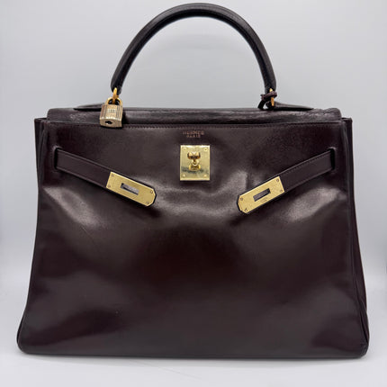 Sac Kelly 32 Hermès Chocolat