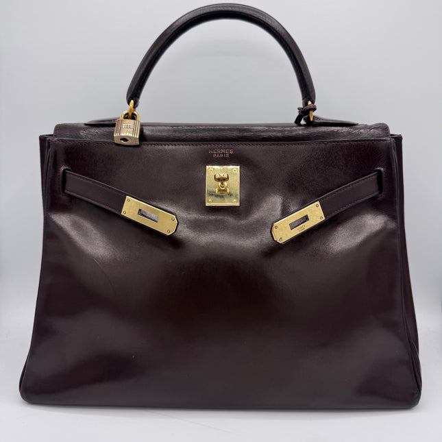 Sac Kelly 32 Hermès Chocolat