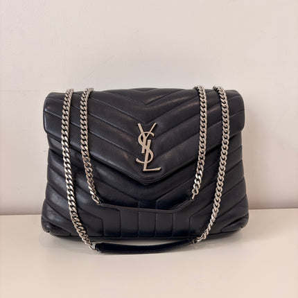 Sac Saint Laurent Loulou Medium Marine